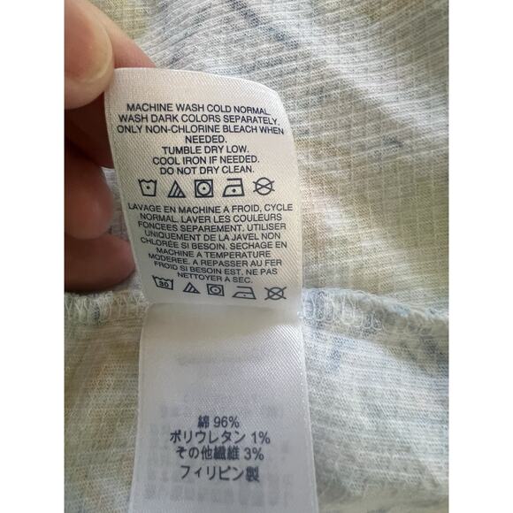 Lands’ End Women’s 2X Citrus Orange Lemon Split Neck Cotton Spandex Top - Picture 7 of 9